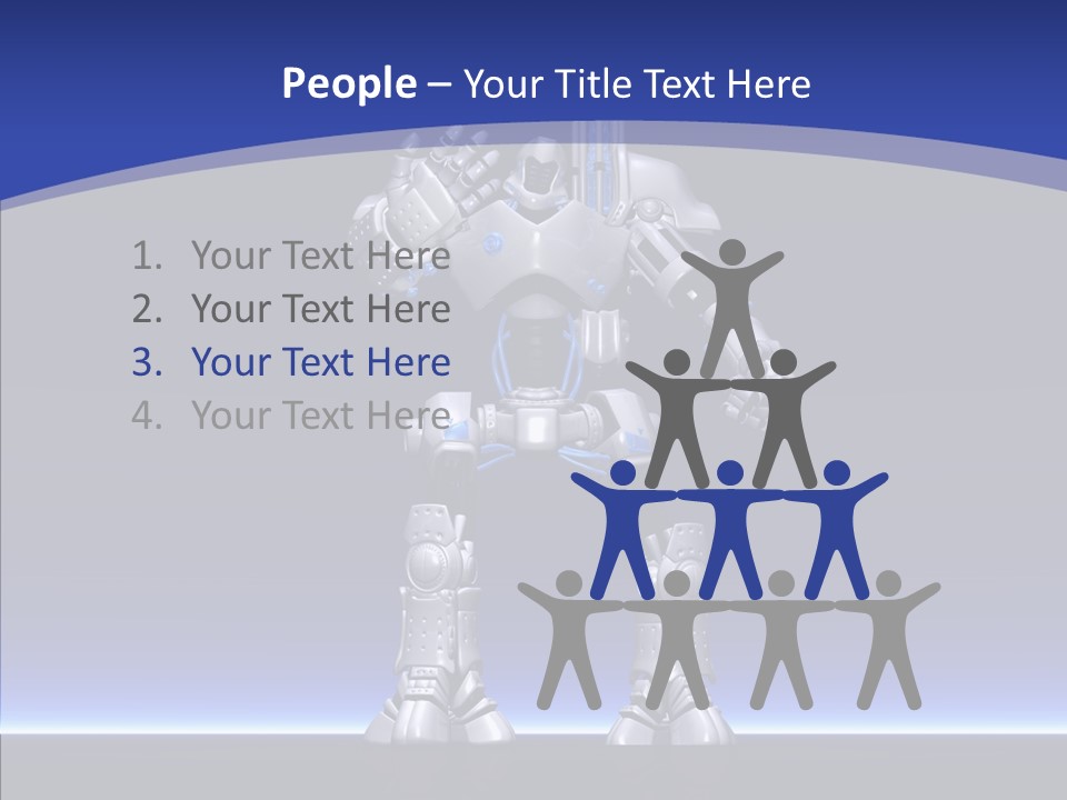 Silly Future Technology Battle Robot PowerPoint Template