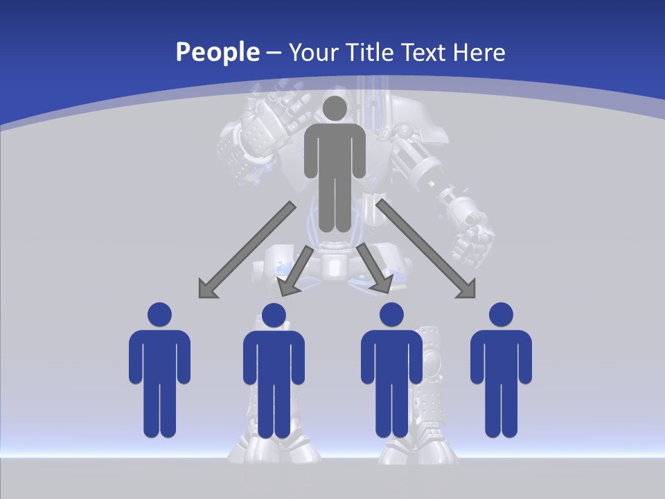 Silly Future Technology Battle Robot PowerPoint Template