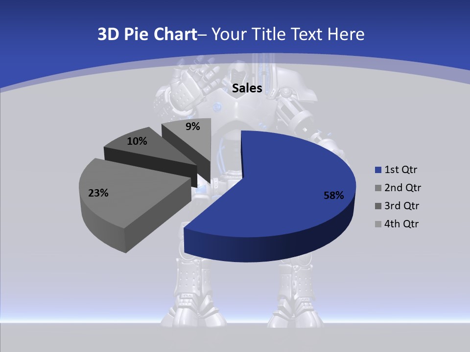 Silly Future Technology Battle Robot PowerPoint Template