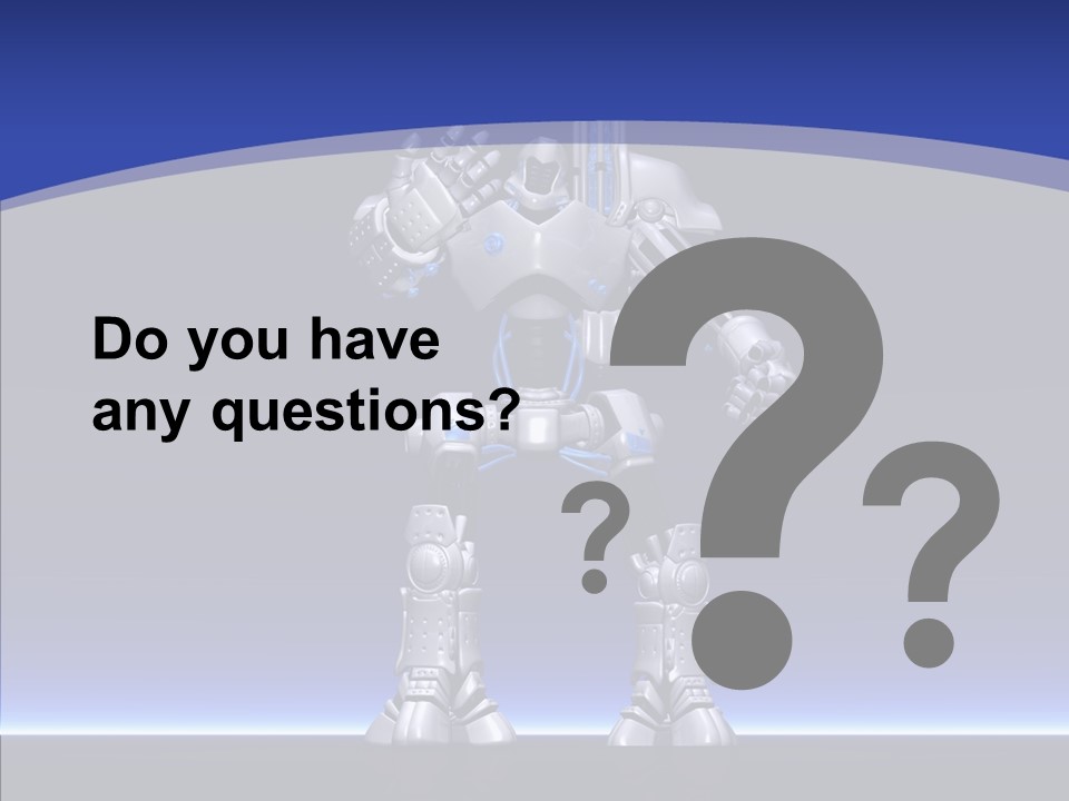 Silly Future Technology Battle Robot PowerPoint Template