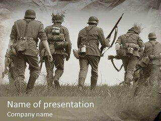Ww Combat Male PowerPoint Template
