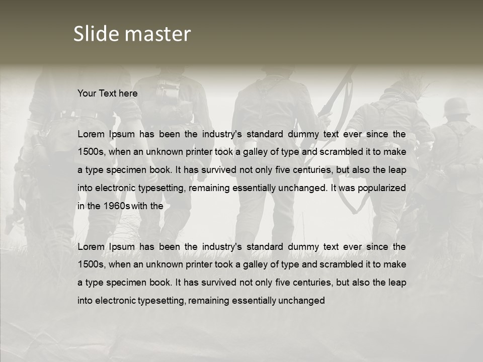 Ww Combat Male PowerPoint Template