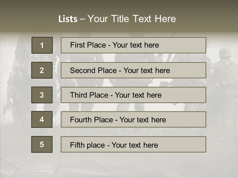 Ww Combat Male PowerPoint Template