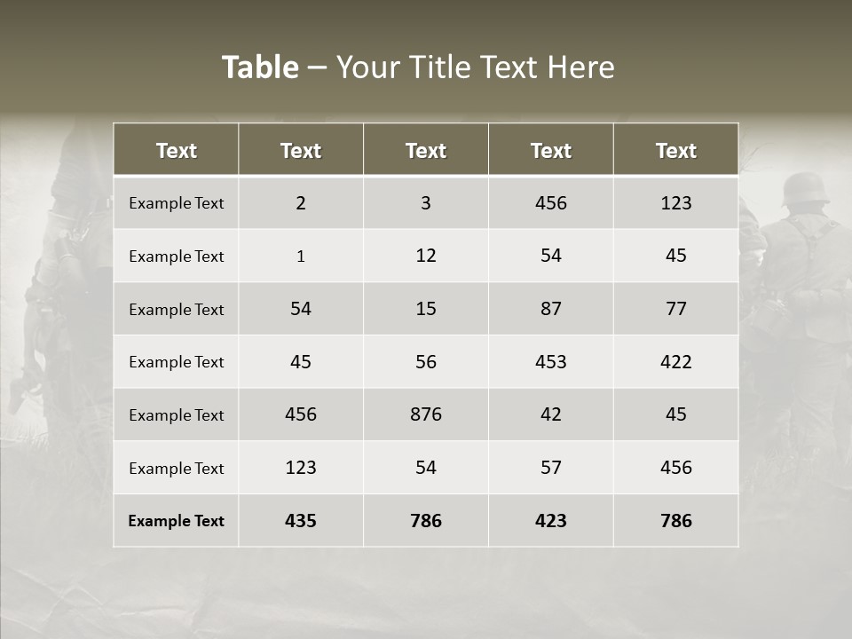 Ww Combat Male PowerPoint Template