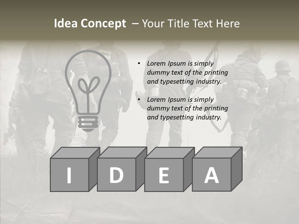 Ww Combat Male PowerPoint Template