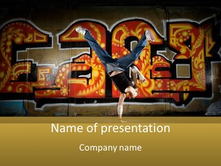 Dance Break Dance Freestyle PowerPoint Template