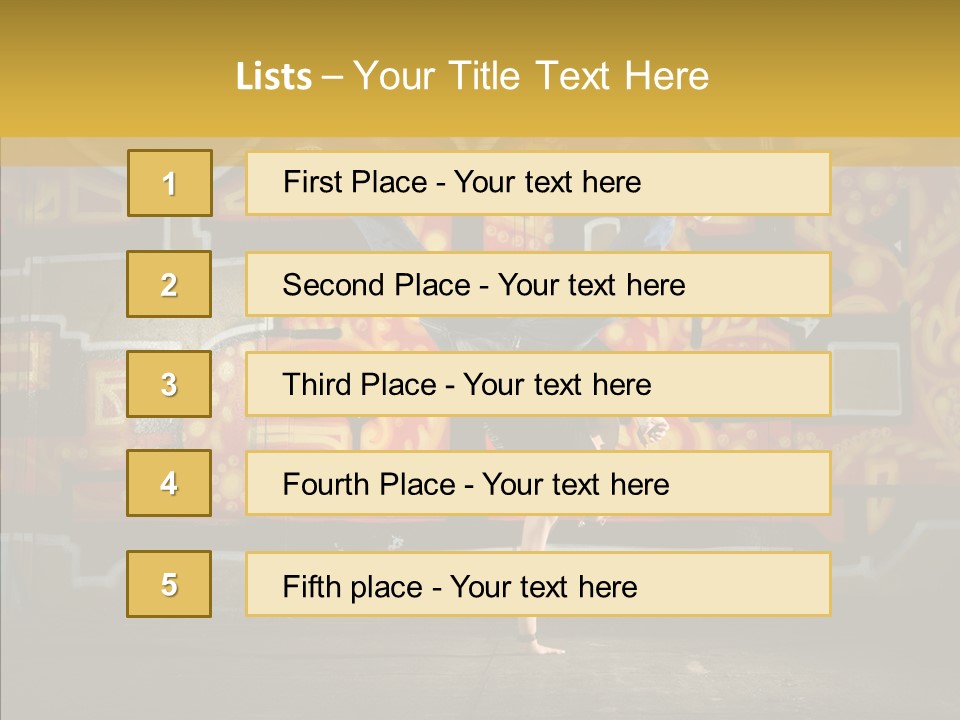 Dance Break Dance Freestyle PowerPoint Template