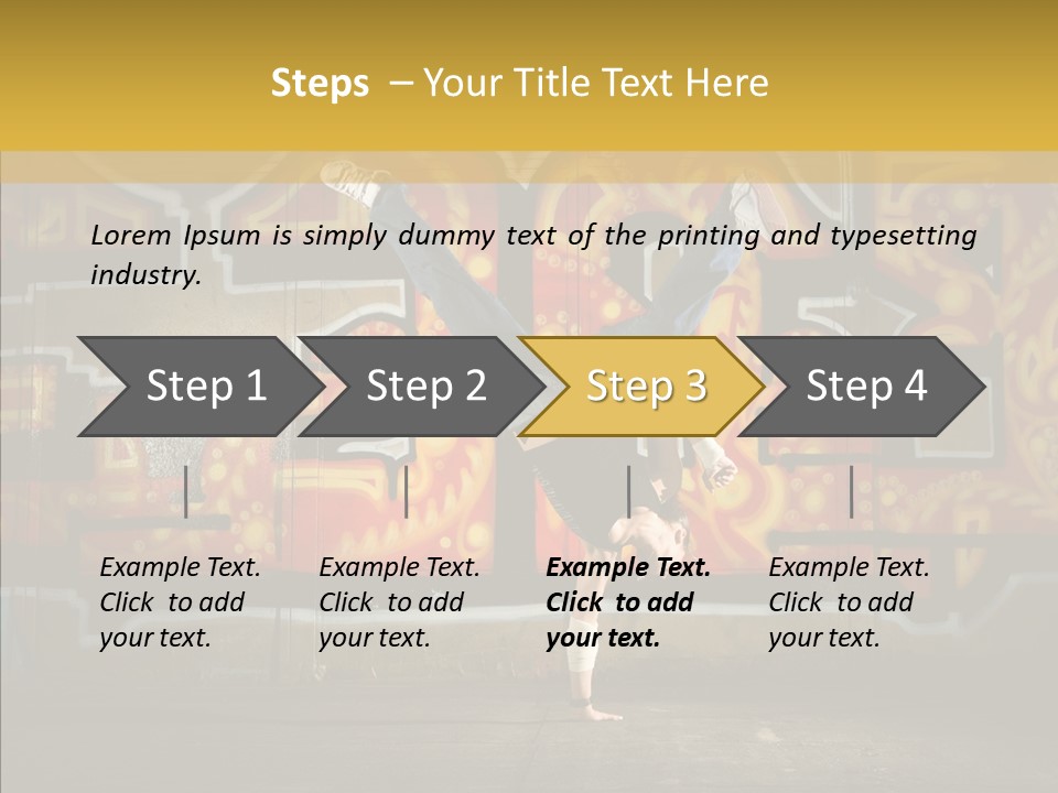 Dance Break Dance Freestyle PowerPoint Template