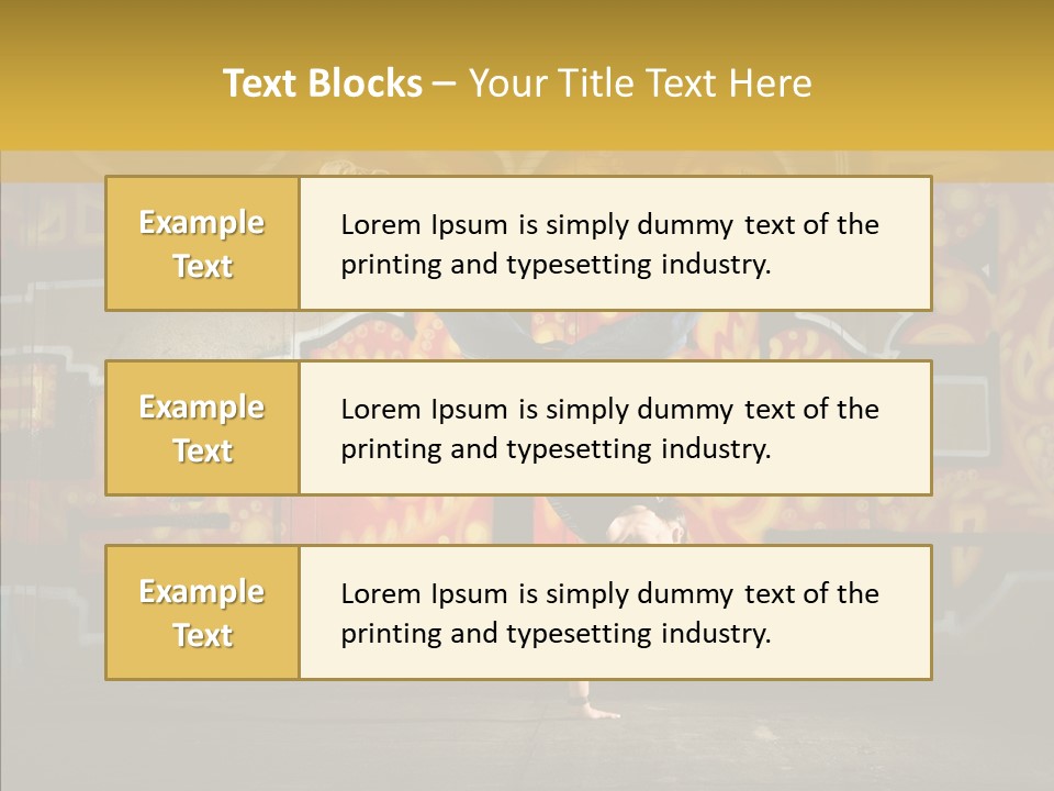 Dance Break Dance Freestyle PowerPoint Template