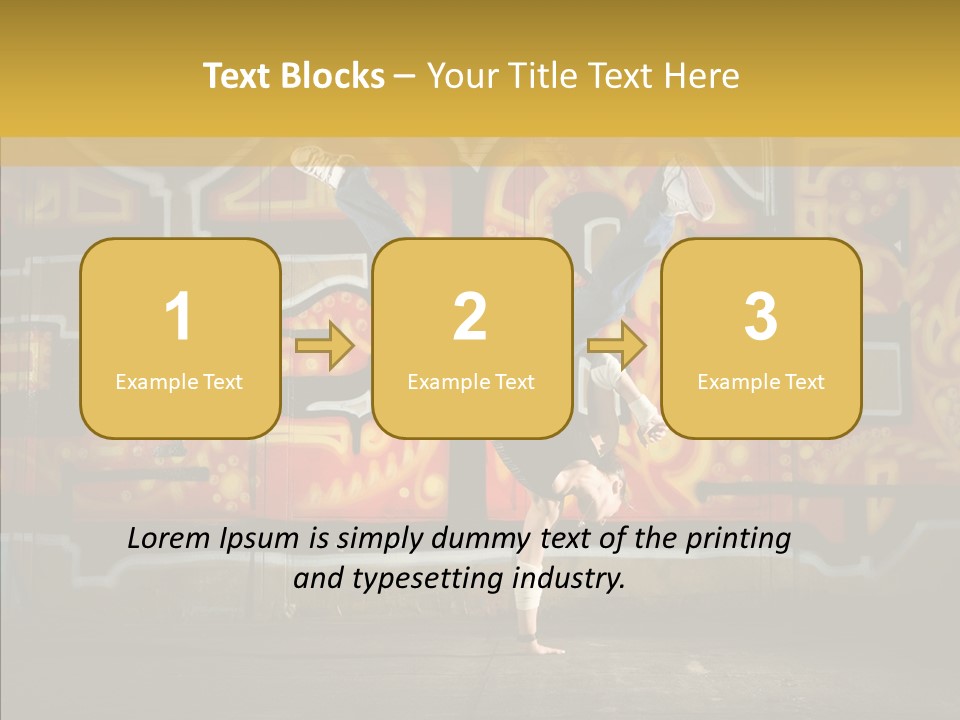 Dance Break Dance Freestyle PowerPoint Template