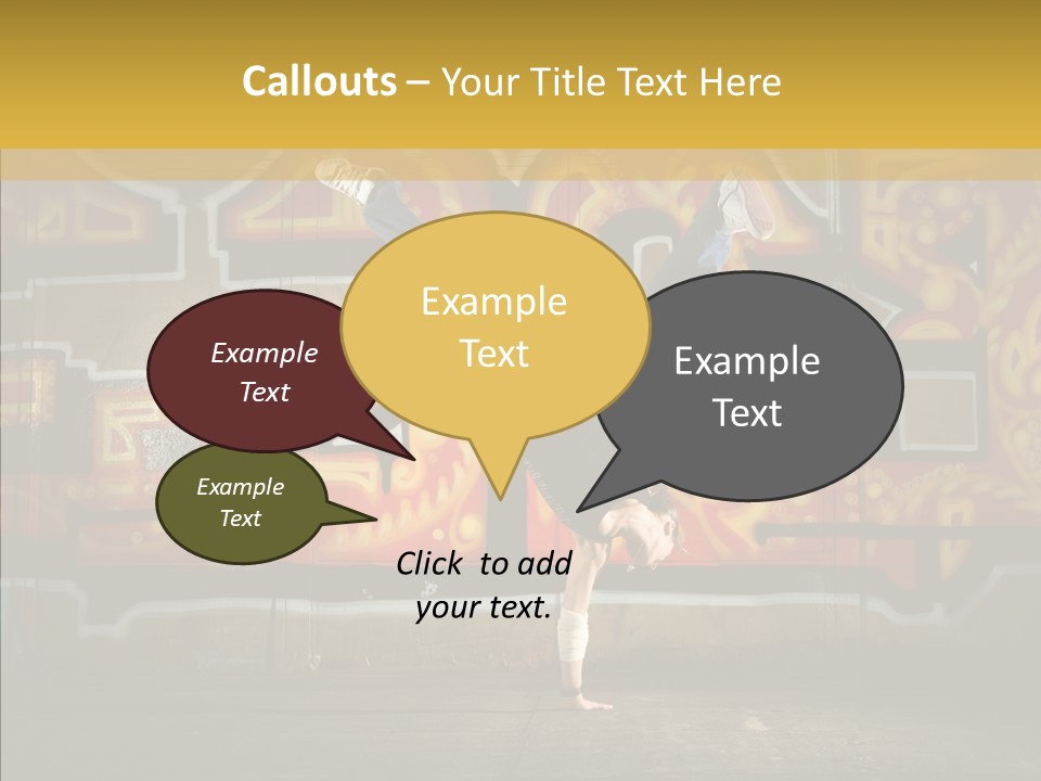 Dance Break Dance Freestyle PowerPoint Template