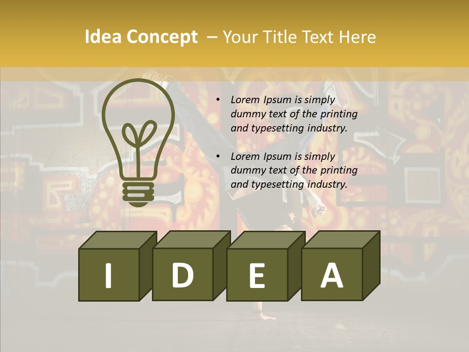 Dance Break Dance Freestyle PowerPoint Template