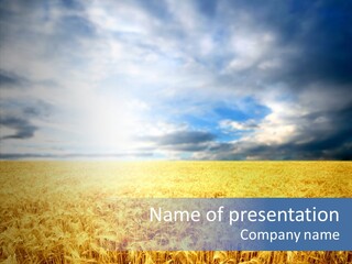 Cloudy Care Harvest PowerPoint Template