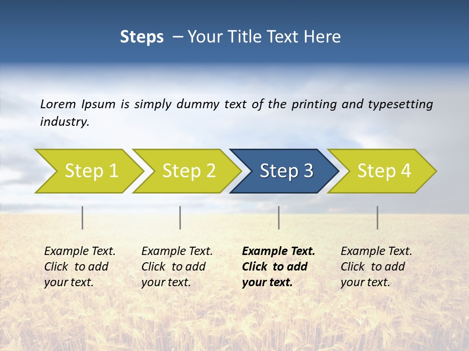 Cloudy Care Harvest PowerPoint Template