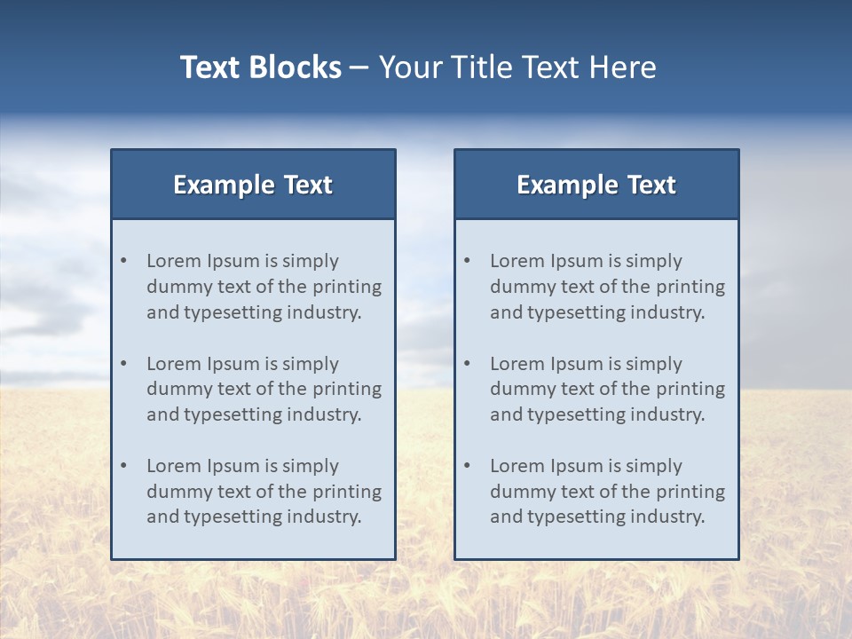 Cloudy Care Harvest PowerPoint Template