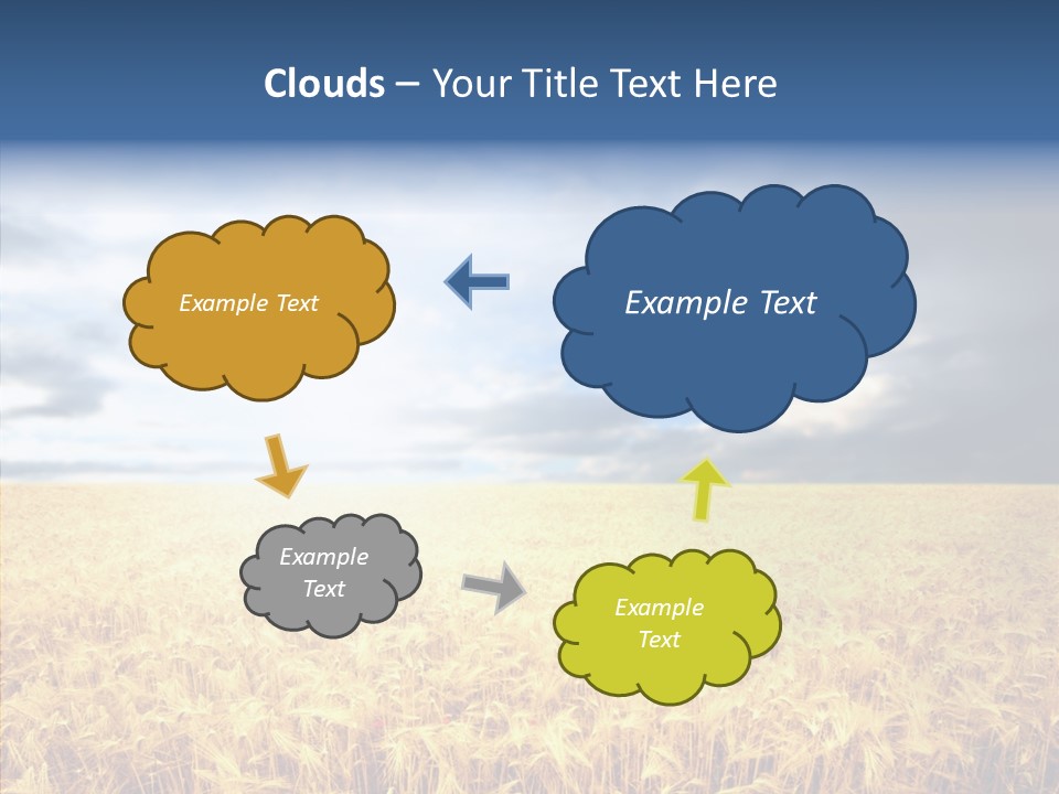 Cloudy Care Harvest PowerPoint Template