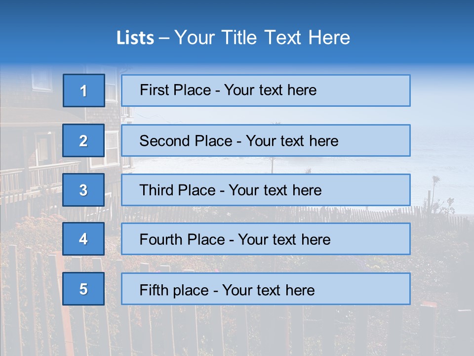 Coast Coastling Home PowerPoint Template
