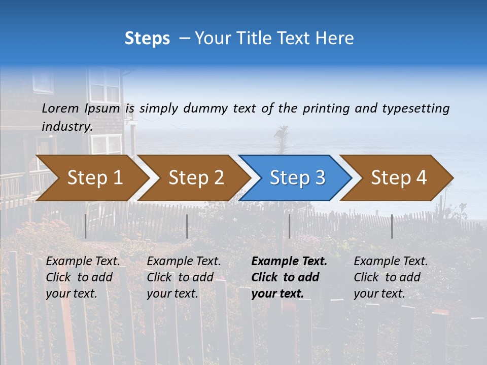 Coast Coastling Home PowerPoint Template