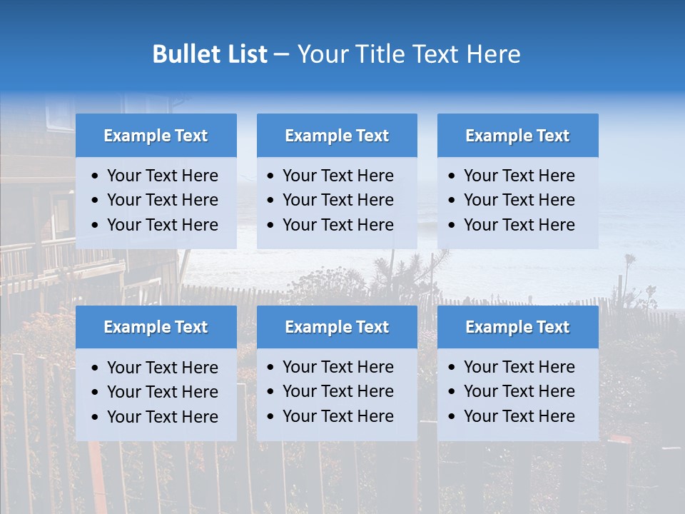 Coast Coastling Home PowerPoint Template