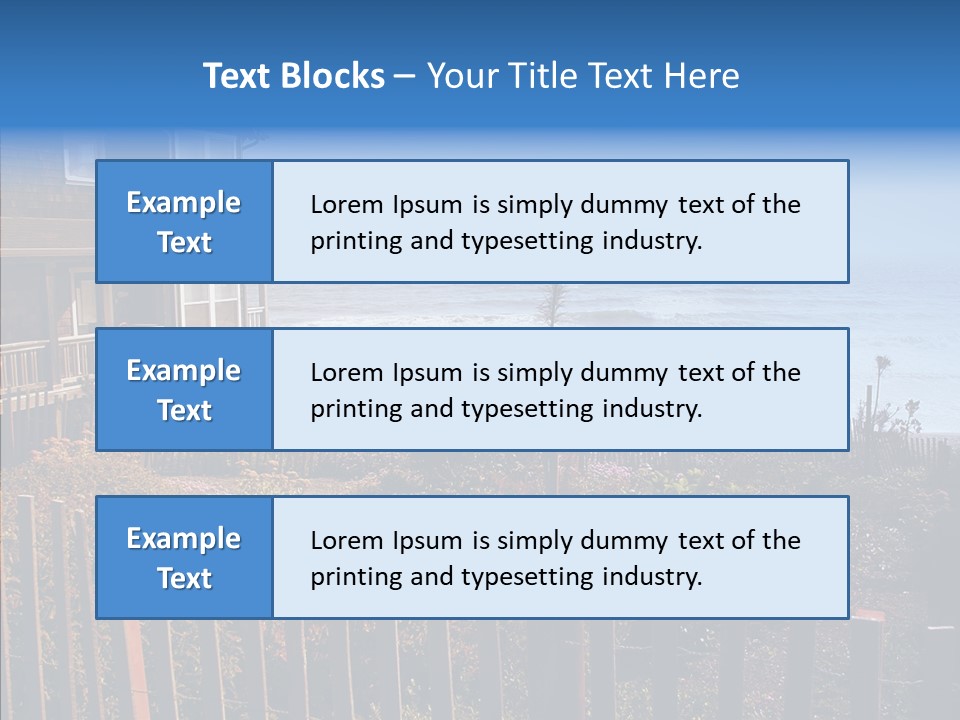 Coast Coastling Home PowerPoint Template