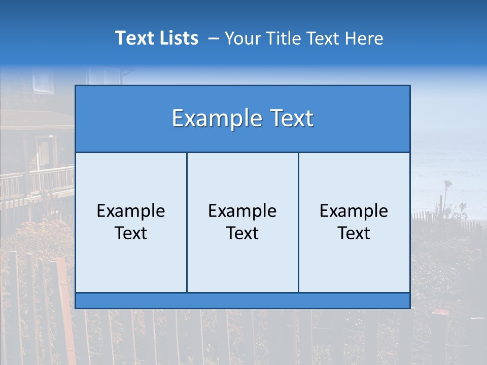 Coast Coastling Home PowerPoint Template