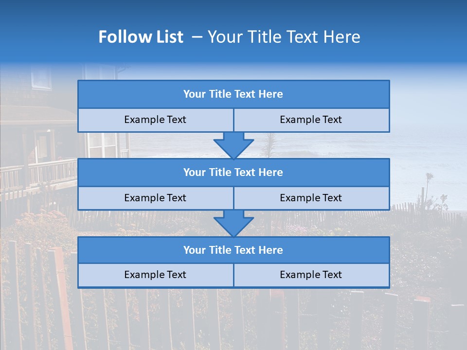 Coast Coastling Home PowerPoint Template
