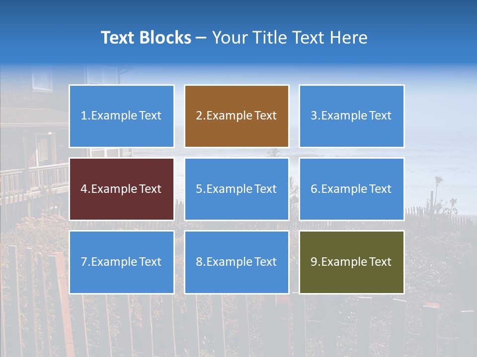 Coast Coastling Home PowerPoint Template