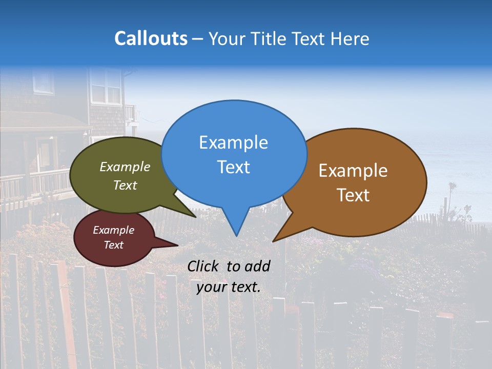 Coast Coastling Home PowerPoint Template