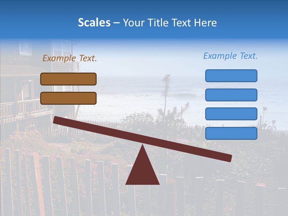 Coast Coastling Home PowerPoint Template