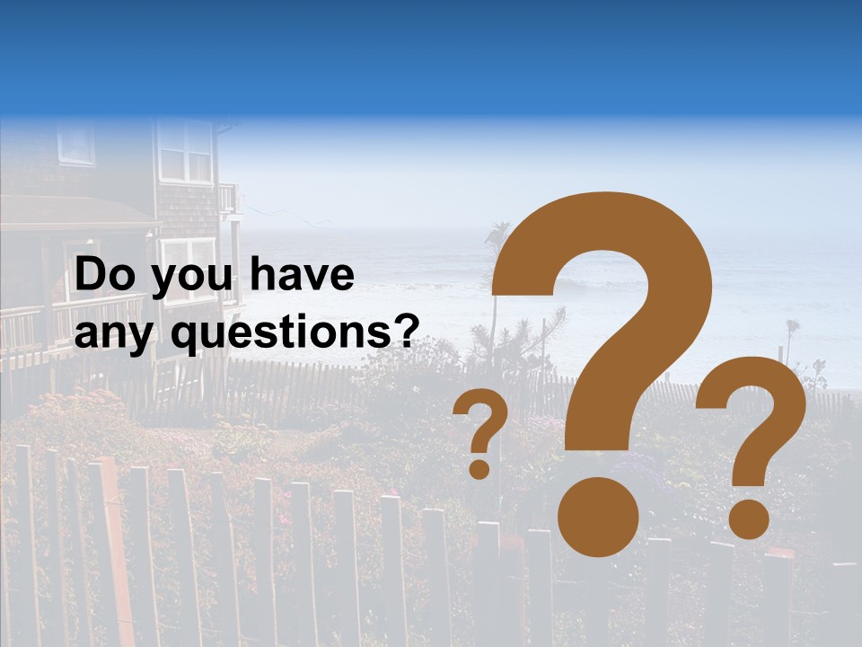 Coast Coastling Home PowerPoint Template