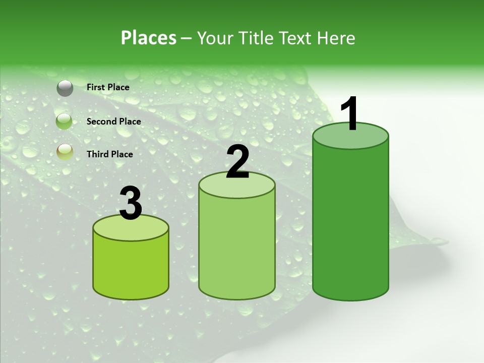 Raindrop Nature Weather PowerPoint Template