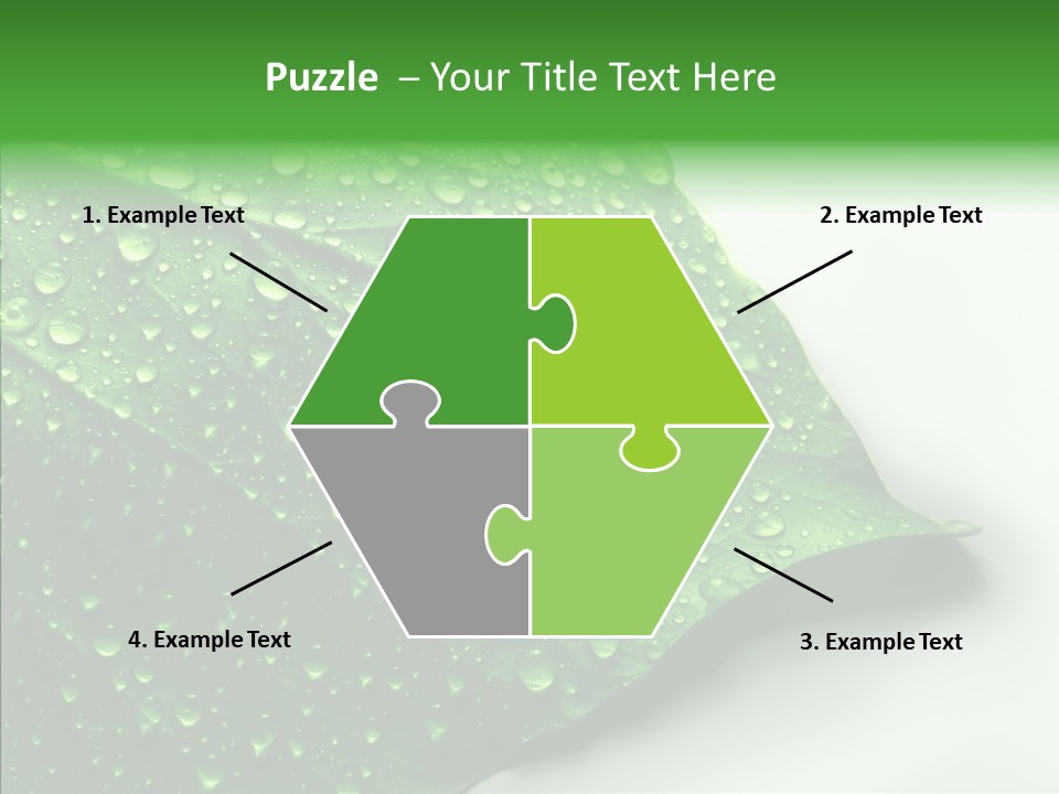 Raindrop Nature Weather PowerPoint Template