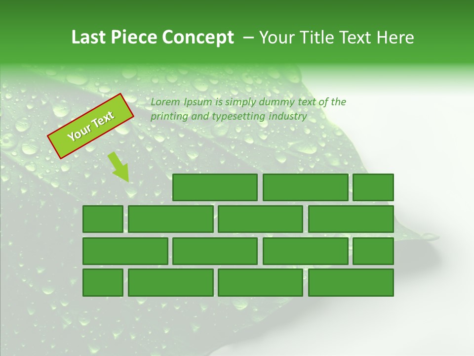 Raindrop Nature Weather PowerPoint Template