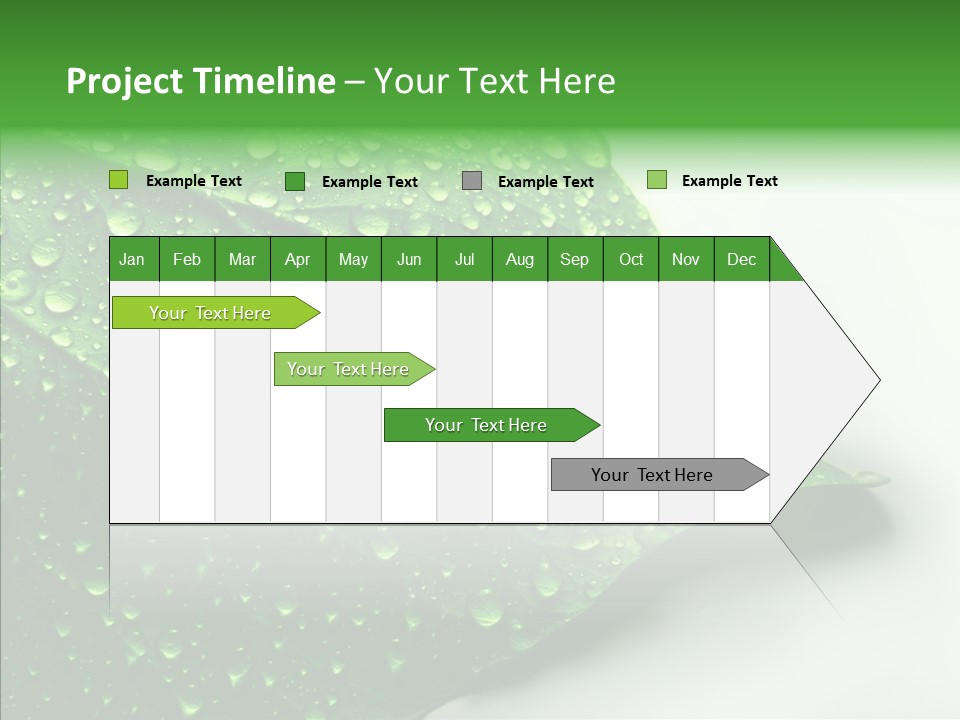 Raindrop Nature Weather PowerPoint Template