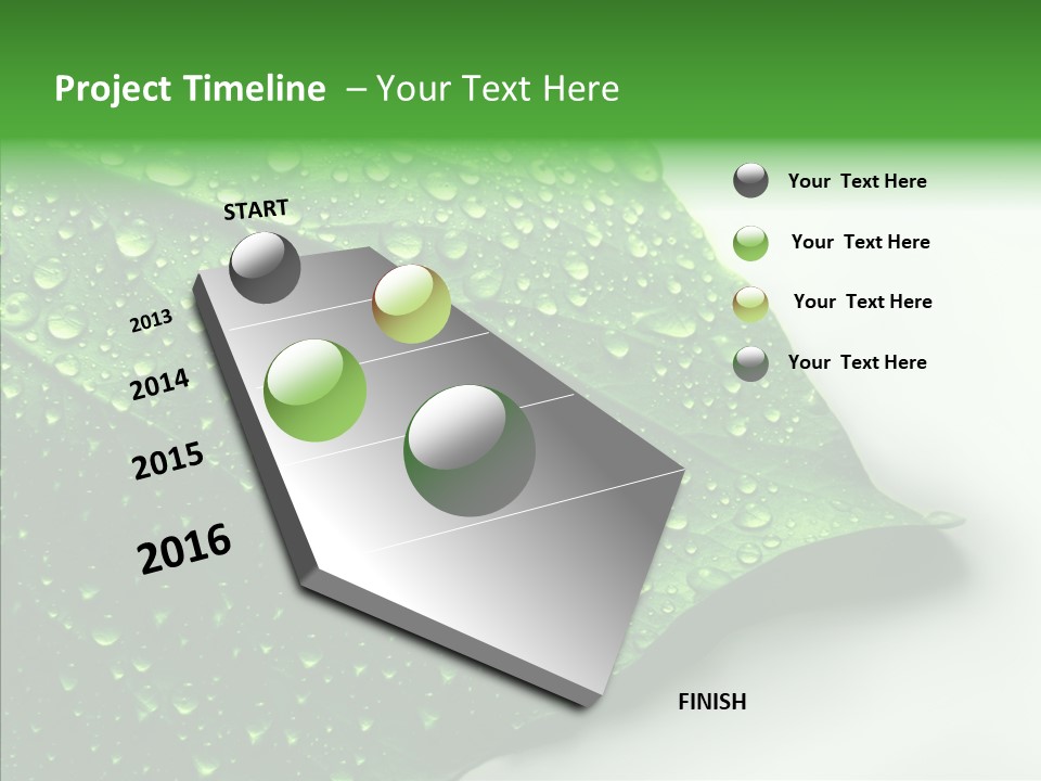 Raindrop Nature Weather PowerPoint Template