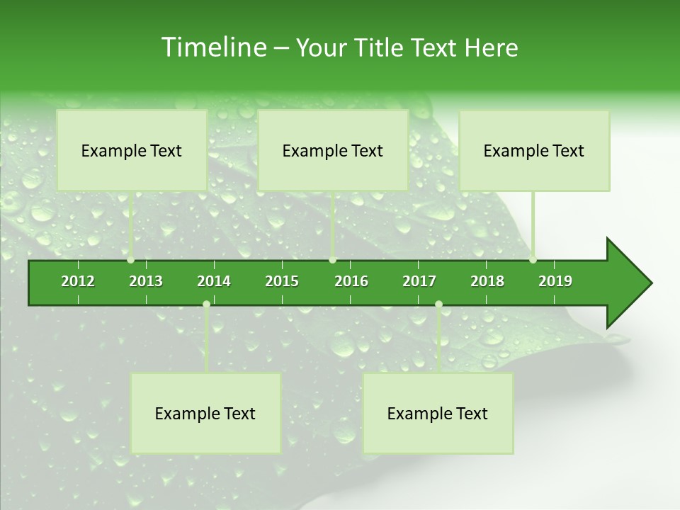 Raindrop Nature Weather PowerPoint Template