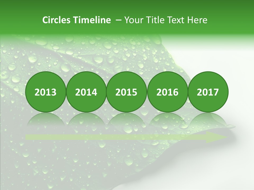 Raindrop Nature Weather PowerPoint Template