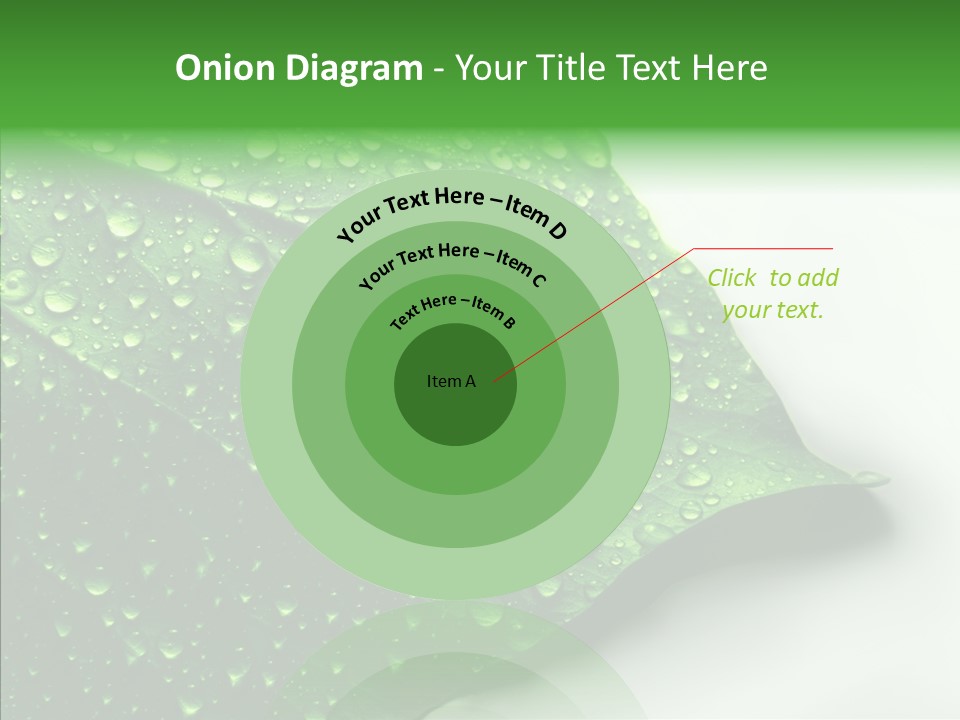 Raindrop Nature Weather PowerPoint Template