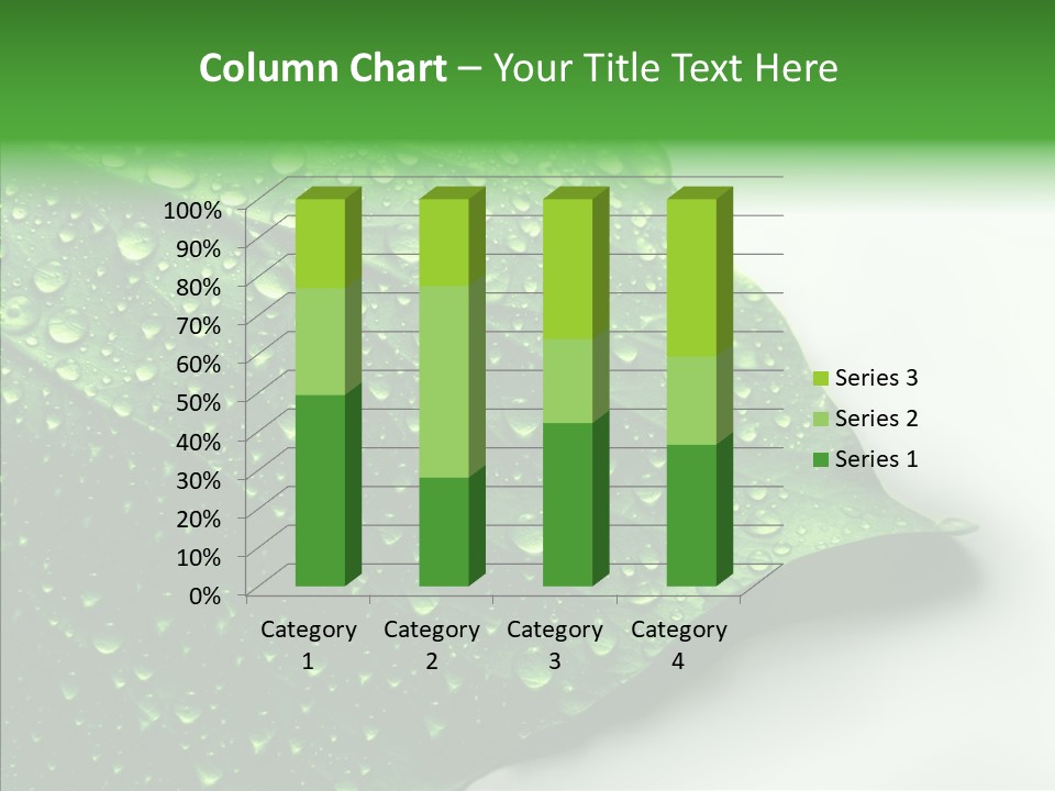 Raindrop Nature Weather PowerPoint Template