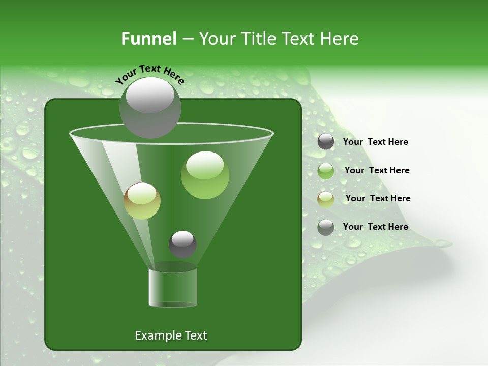 Raindrop Nature Weather PowerPoint Template