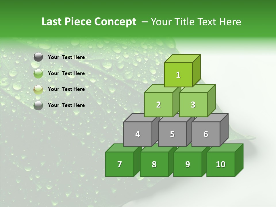 Raindrop Nature Weather PowerPoint Template