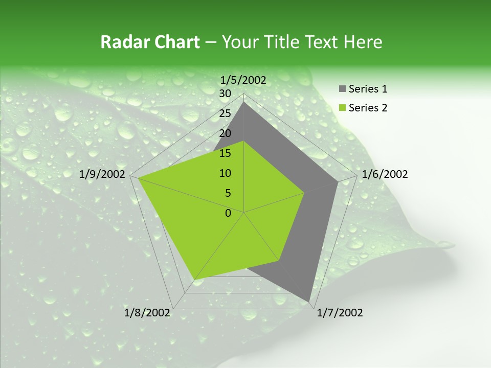 Raindrop Nature Weather PowerPoint Template