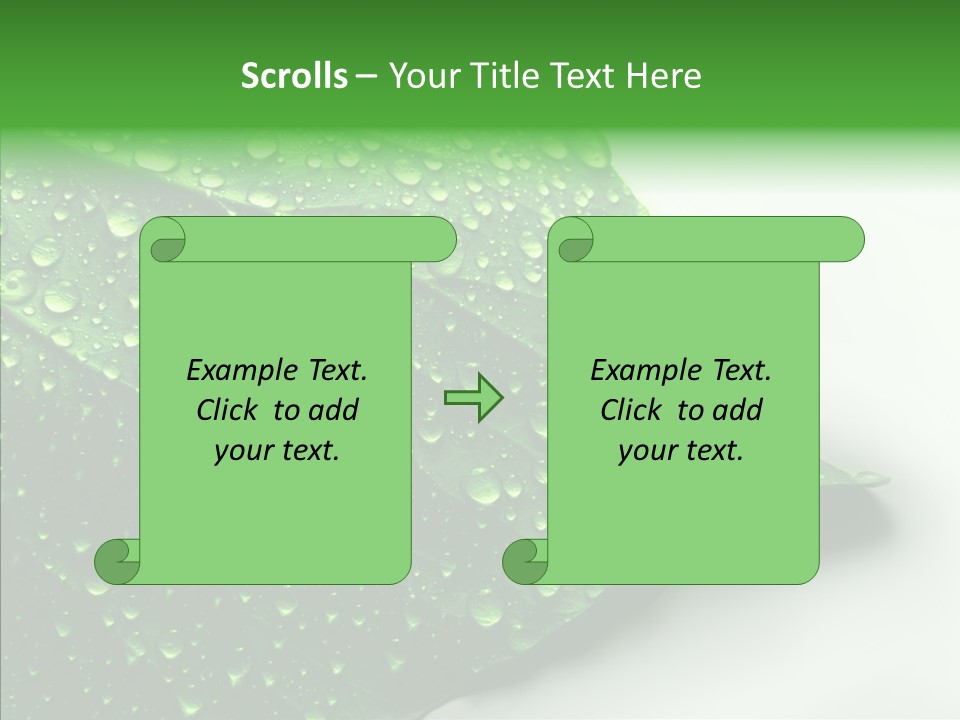 Raindrop Nature Weather PowerPoint Template