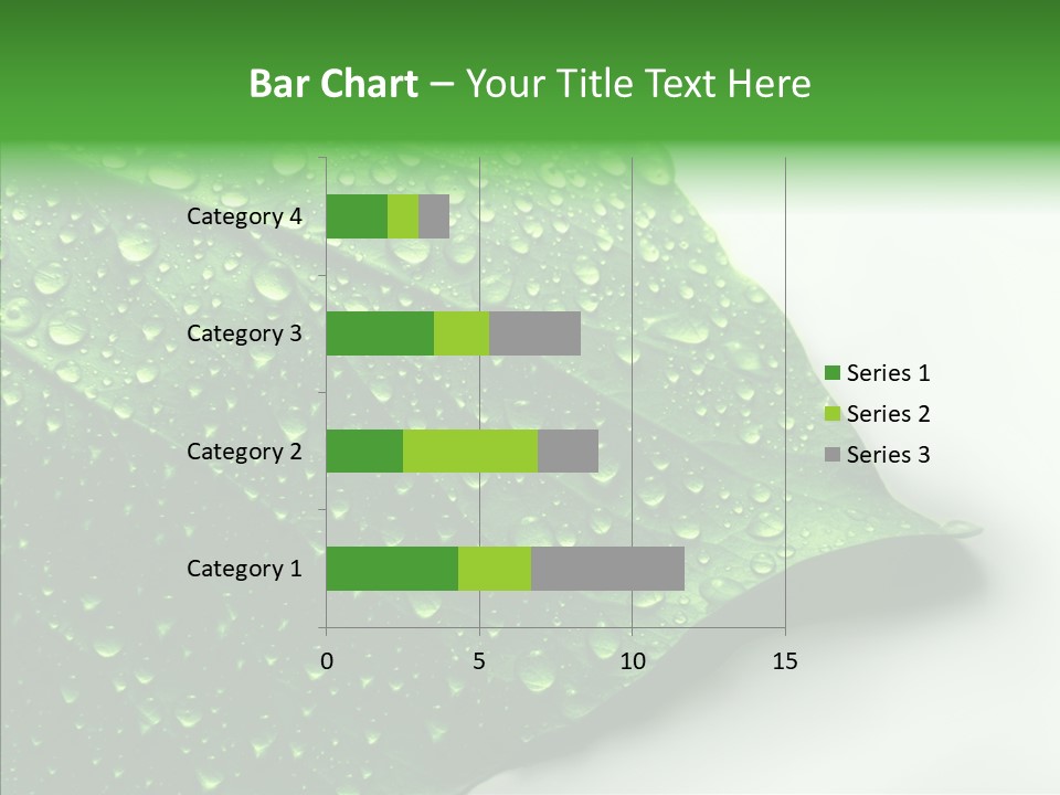 Raindrop Nature Weather PowerPoint Template