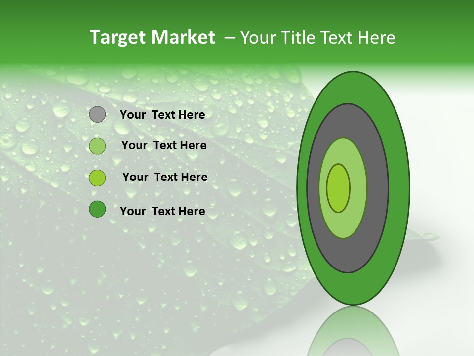 Raindrop Nature Weather PowerPoint Template