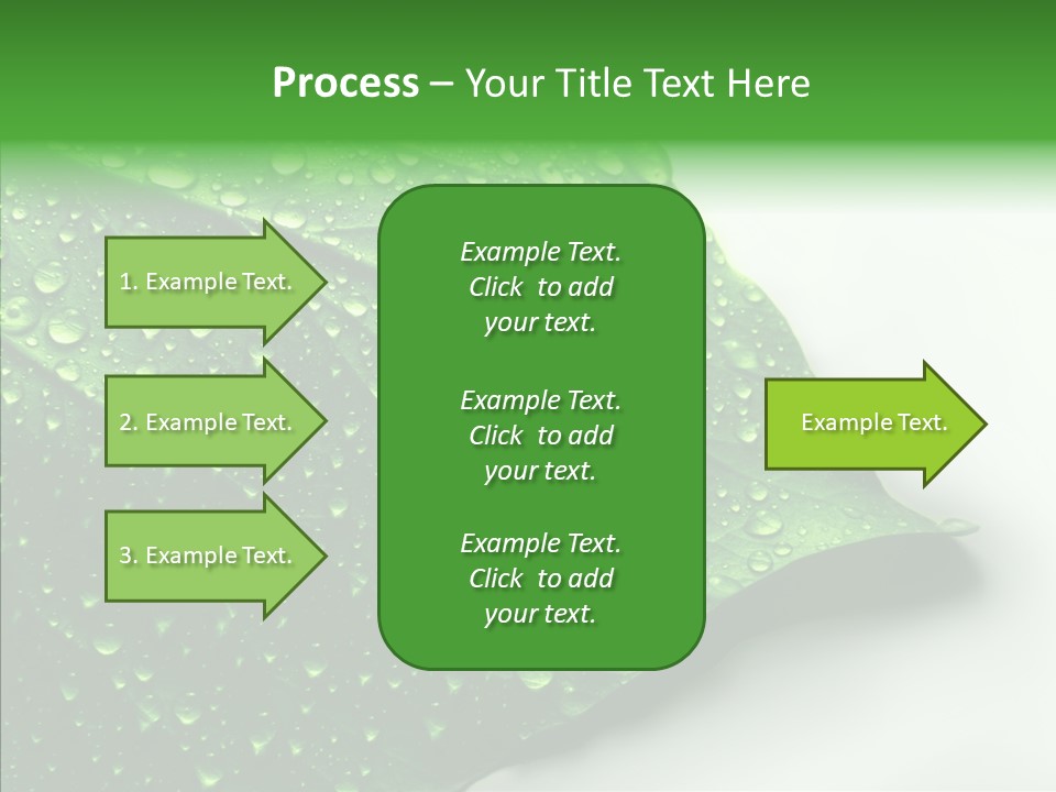 Raindrop Nature Weather PowerPoint Template