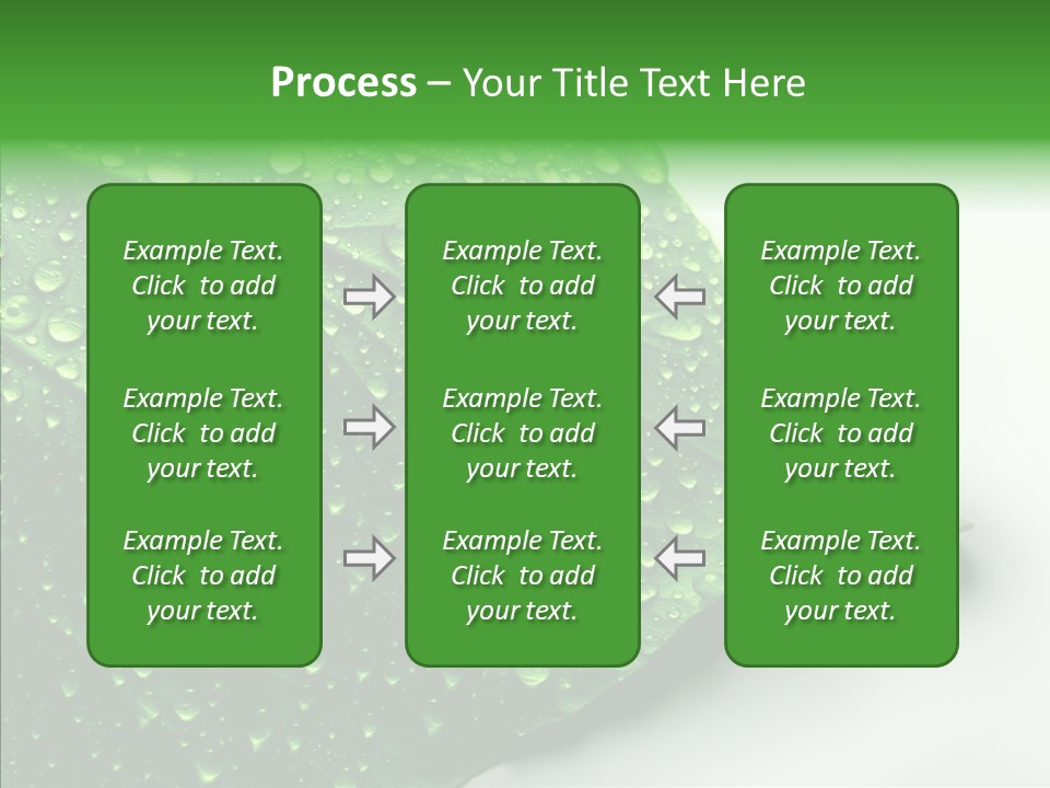 Raindrop Nature Weather PowerPoint Template