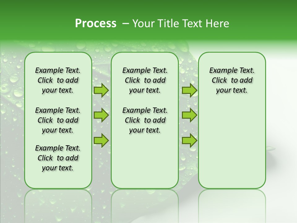 Raindrop Nature Weather PowerPoint Template