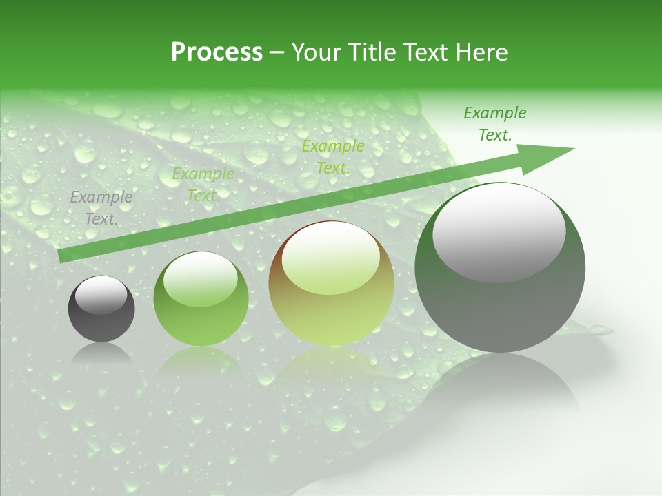 Raindrop Nature Weather PowerPoint Template