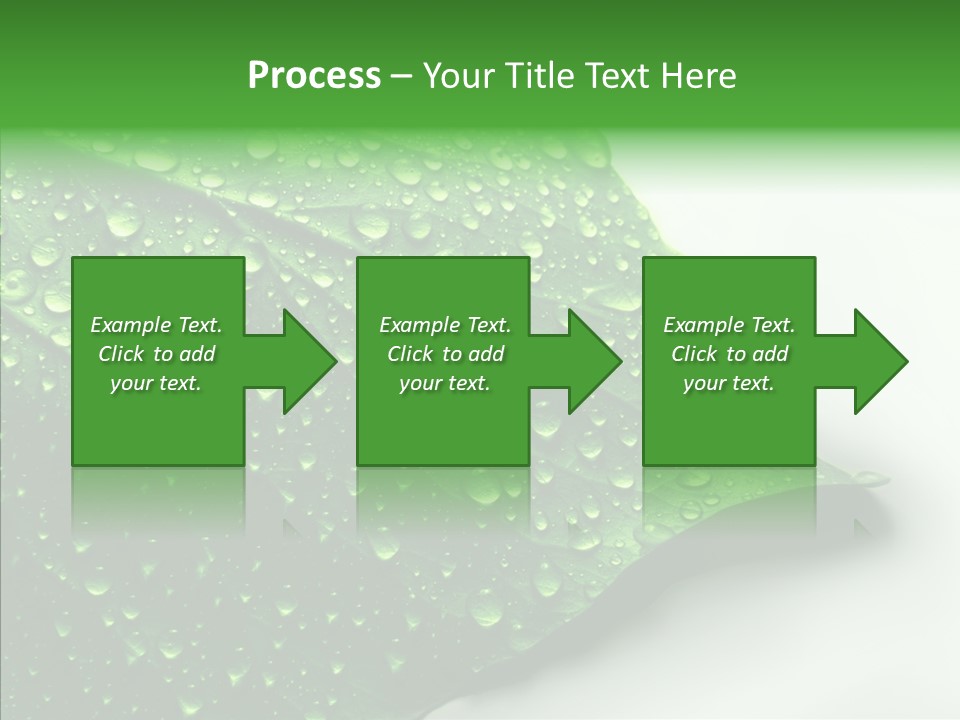Raindrop Nature Weather PowerPoint Template